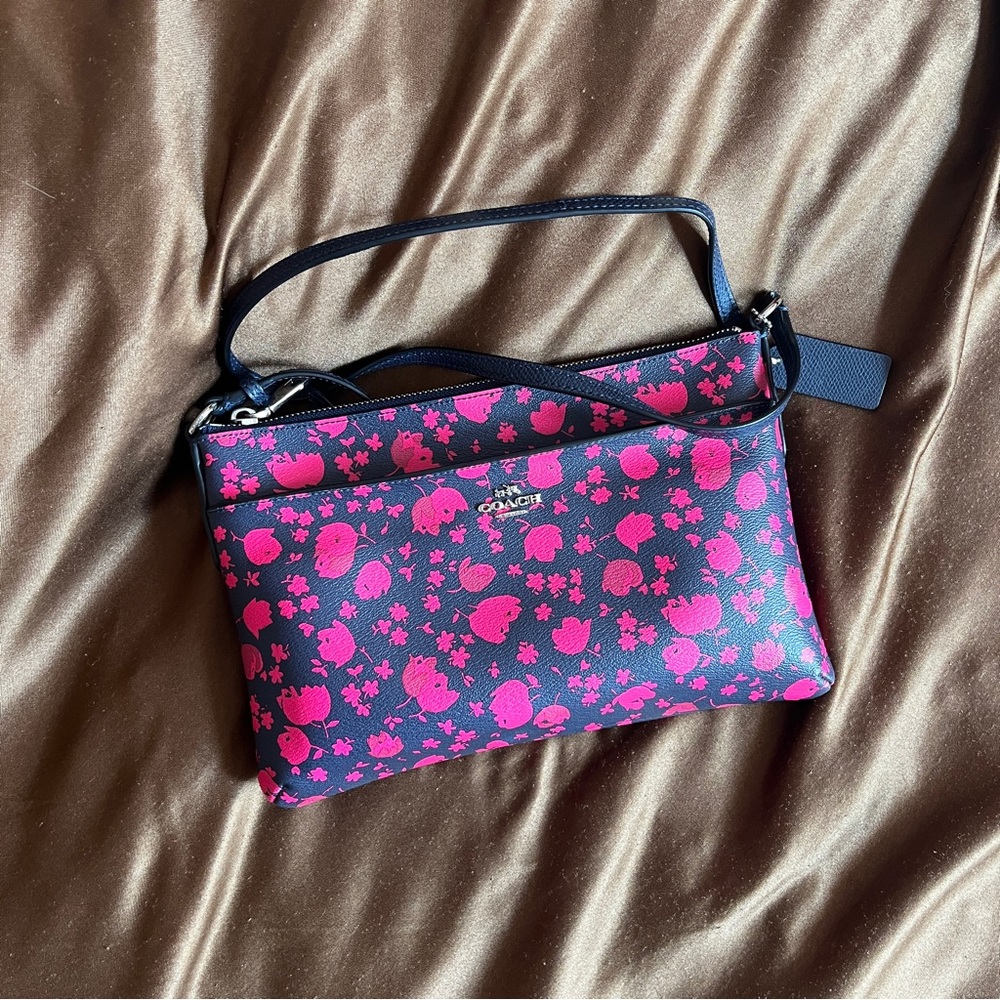 Coach Sienna Rose Midnight Pink Ruby Crossbody